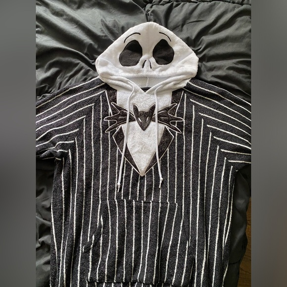 The Nightmare Before Christmas Jack Skellington Lounger Hoodie M - Picture 4 of 7